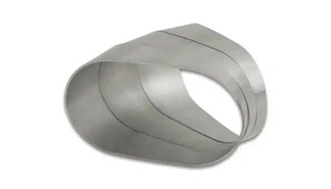 Vibrant Horizontal 304 SS Oval Pie Cuts 4.0in OD Tight 45 Degree Elbow - Bag of 3