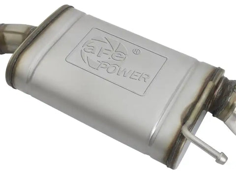 aFe 49-43085-P MACHForce XP 2.5in 409 Stainless Axle Back Exhaust w/Stainless Tips 15-17 Ford Mustang I4-2.3L
