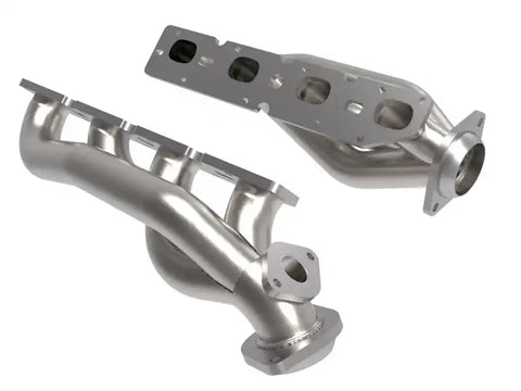 aFe 48-32029 Power Twisted Steel 304SS Shorty Header 19-21 Ram 2500/3500 V8-6.4L