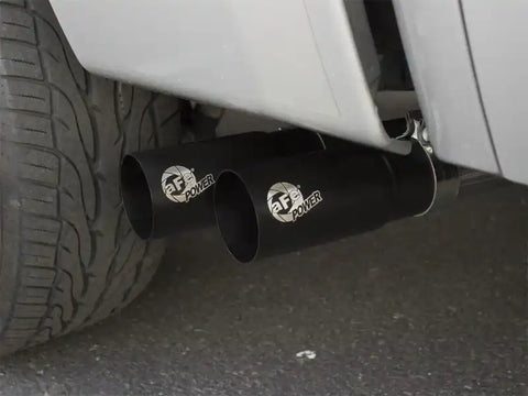 aFe 49-44062-B Rebel Series CB 3in Middle Side Exit SS Exht w/ Black Tips 09-16 Chevy Silverado/GMC Sierra 1500
