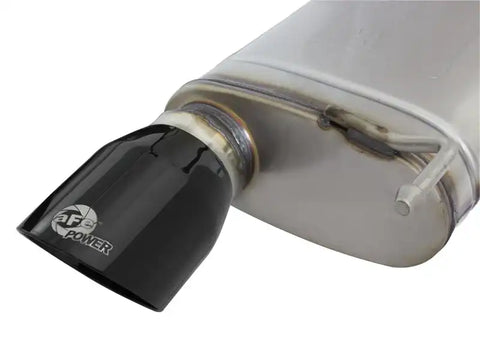 aFe 49-33084-B MACHForce XP Exhausts Cat-Back SS-304 EXH w/ Black Tips 15-16 Ford Mustang EcoBoost 2.3L (t)