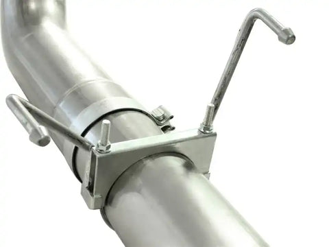 aFe 49-02016 Atlas Exhausts DPF-Back Aluminized Steel Exhaust Dodge Diesel Trucks 07.5-12 L6-6.7L No Tip