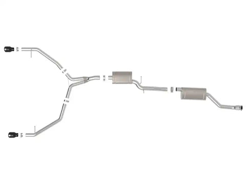 aFe 49-36438-B MACH Force-Xp 13-16 Audi Allroad L4 SS Cat-Back Exhaust w/Black Tips