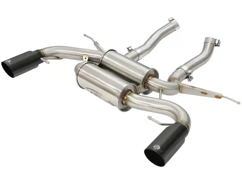 aFe 49-36327-B MACHForce XP 2.5in Axle Back Stainless Exhaust w/ Black Tips 07-13 BMW 335i 3.0L L6 (E90/92) N55