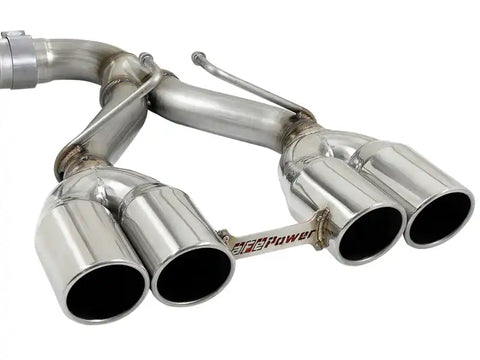 aFe 49-38073-P Rebel Series 2.5in 304 SS Cat-Back Exhaust w/ Polished Tip 18-20 Jeep Wrangler (JL)