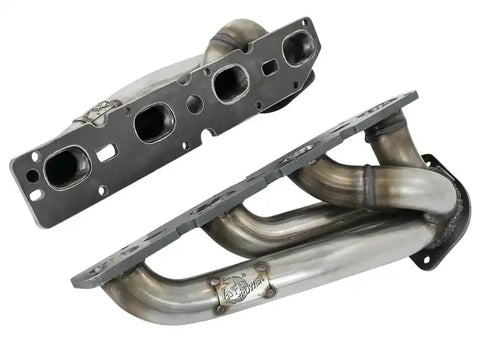 aFe 48-32021 Power Twisted Steel 304SS Shorty Header 09-18 Dodge Challenger / Charger V8-5.7L