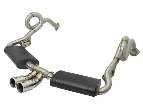 aFe 49-36415-P MACHForce-Xp 2in 304 SS Cat-Back Exhaust w/Polished Tips 13-16 Porsche Boxster/Cayman 2.7L/3.4L