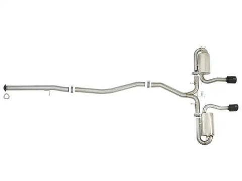 aFe 49-36621-B Takeda 3in 304 SS Cat-Back Exhaust System w/ Black Tips 2017+ Honda Civic Si (4dr) I4 1.5L (t)