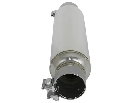 aFe 49M10002 MACH Force-Xp 304 Stainless Steel Resonator 2.5in Inlet/Outlet x 4in Dia 15in Body 19in L