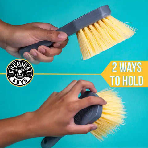 Chemical Guys Stiffy Brush For Carpets & Durable Surfaces - Yellow - Case of 12