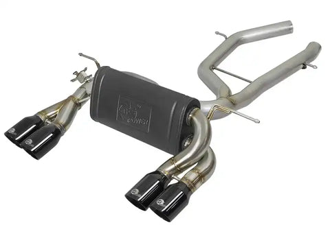aFe 49-36338-B MACH Force-Xp 2-1/2in SS Axle Back Exhaust w/Black Tips 15+ BMW M3/M4 (F80/F82) L6 3.0L (tt) S55