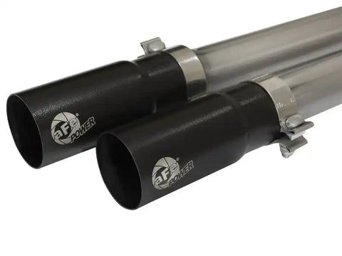 aFe 49-44062-B Rebel Series CB 3in Middle Side Exit SS Exht w/ Black Tips 09-16 Chevy Silverado/GMC Sierra 1500