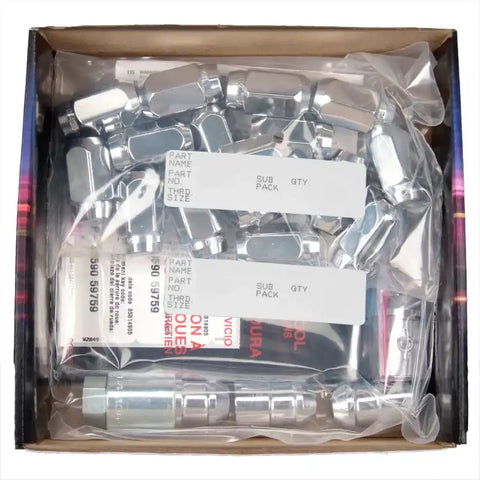 McGard 5 Lug Hex Install Kit w/Locks (Cone Seat Nut) M12X1.5 / 13/16 1.5in. Length - Chrome