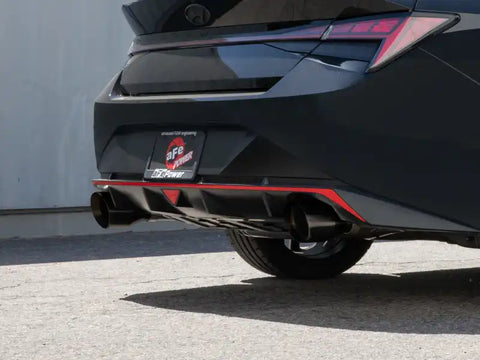 aFe 49-37027-B Takeda Hyundai Elantra N 22-23 L4-2.0L (t) 3in SS Axle-Back Exhaust System w/ Black Tips