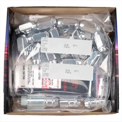 McGard 6 Lug Hex Install Kit w/Locks (Cone Seat Nut) 1/2-20 / 13/16 1.5in. Length - Chrome