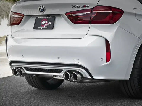 aFe 49-36342-P MACH Force-Xp 3.5in. 304 SS C/B Exhaust w/o Muffler 15-18 BMW X5 M V8-4.4L (tt) - Polished Tip
