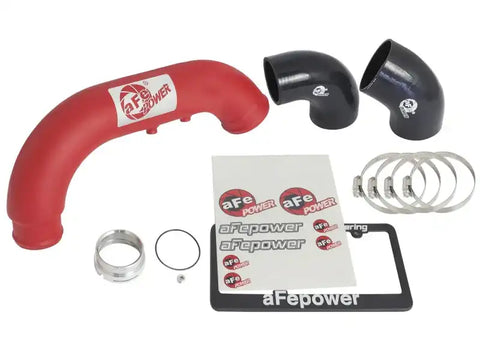 aFe 46-20269-R BladeRunner 3in Red IC Tube Cold Side w/ Coupling & Clamp Kit 2016 GM Colorado/Canyon 2.8L
