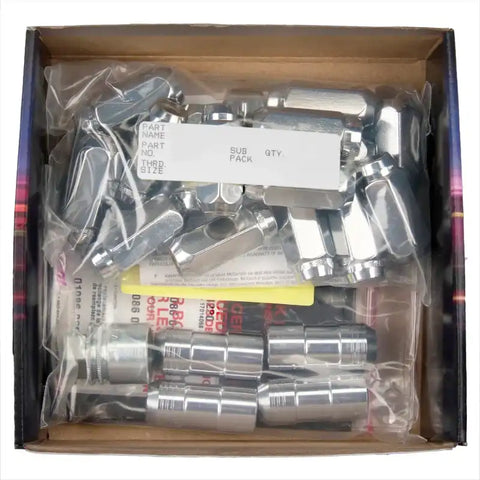 McGard 8 Lug Hex Install Kit w/Locks (Cone Seat Nut) M14X2.0 / 13/16 2.25in. Length - Chrome