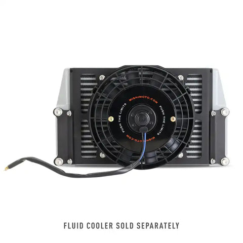 Mishimoto Heavy-Duty Oil Cooler - 10" Same-Side Outlets - Silver