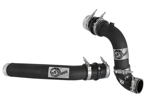 aFe 46-20314-B Bladerunner 3in Hot and Cold Side Black Intercooler Tubes 2017 Ford Diesel Trucks V8 6.7L (td)