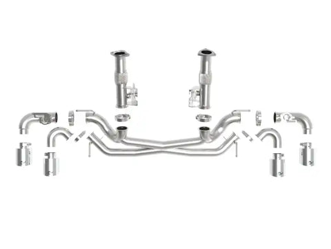 aFe 49-34124NM-P MACH Force-Xp 304 Stainless Steel Cat-Back Exhaust Polished 2020 Chevrolet Corvette C8