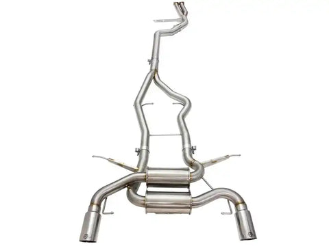 aFe 49-36328-P MACHForce XP SS-304 Polish Tip 3.0in-2.5in Dia Cat Back Exhaust 11-13 BMW 335i (E90/E92) 3.0L