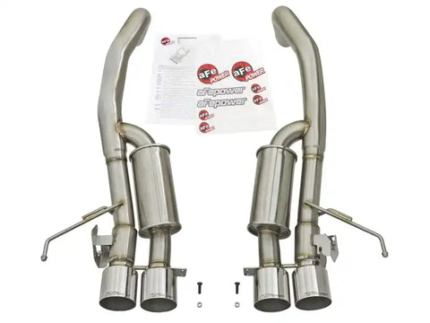 aFe 49-34082-P MACHForce XP 3in-2 1/2in Axle Back 304SS Exhaust w/ Polished Tips 15-17 Chevy Corvette Z06