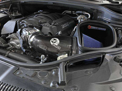 aFe 57-10014R 12-21 Jeep Grand Cherokee 6.4L Track Series Carbon Fiber Cold Air Intake System w/Pro 5R Filter