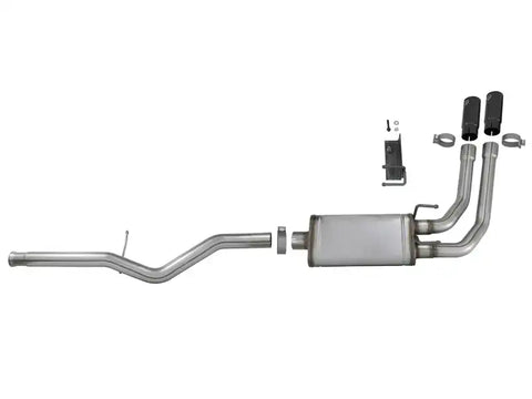 aFe 49-44098-B Rebel Series 3in to 2.5in 409 SS Cat-Back Exhaust w/ Black Tips 09-18 GM Silverado/Sierra 5.4L