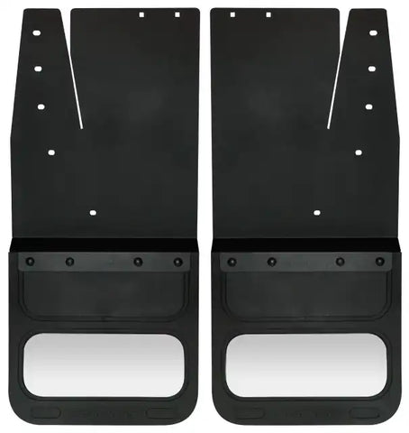 Cloud-Rider 808-4002R 12 Custom Kickback Mudflaps - with Insert for 2011-2016 Ford F-250-F-350 Superduty Rear 2 Kick