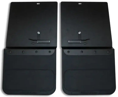 Cloud-Rider 809-2000R Black Powder Coat Hanger- Kick Back Mud Flaps - NO Insert with 'Advantage M.F. 2015-2019 GMC Sierra 2500-3500 14 Rear