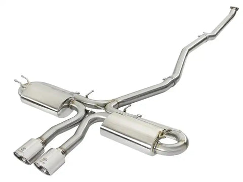 aFe 49-36621-P Takeda 3in 304 SS Cat-Back Exhaust System w/Polished Tips 2017+ Honda Civic Si (4dr) I4 1.5L (t)