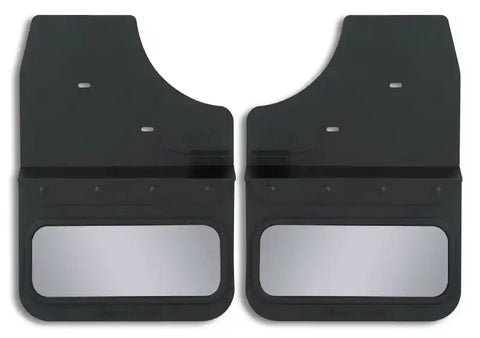 Cloud-Rider 810-1204F Black Powder Coat Hanger- Kick Back Mud Flaps - With Insert 'Advantage M.F. 2015-2019 Chev Silverado 2500-3500 14 Front