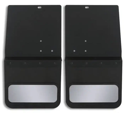 Cloud-Rider 810-1204R Black Powder Coat Hanger- Kick Back Mud Flaps - With Insert 'Advantage M.F. 2015-2019 Chev Silverado 2500-3500 14 Rear