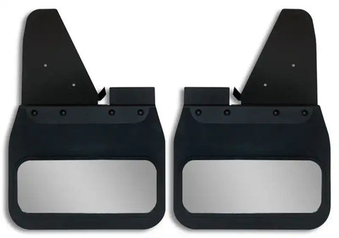 Cloud-Rider 810-4004F Black Powder Coat Hanger- Kick Back Mud Flaps - With Insert 'Advantage M.F. 2017-2019 Ford F-250-F-350 Super Duty 14 Front
