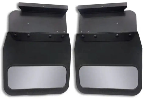 Cloud-Rider 810-4004R Black Powder Coat Hanger- Kick Back Mud Flaps - With Insert 'Advantage M.F. 2017-2019 Ford F-250-F-350 Super Duty 14 Rear [Single Wheel]