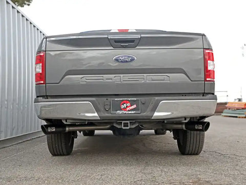 aFe 49-33123-B Gemini XV 3in 304 SS Cat-Back Exhaust 15-20 Ford F-150 V6 2.7L/3.5 w/ Black Tips