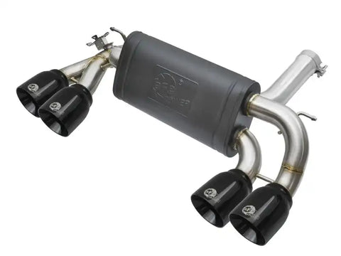 aFe 49-36333-B MACHForce XP 3in - 2 1/2in Axle Back 304SS Exhaust w/ Black Tips 16-17 BMW M2 (f87)
