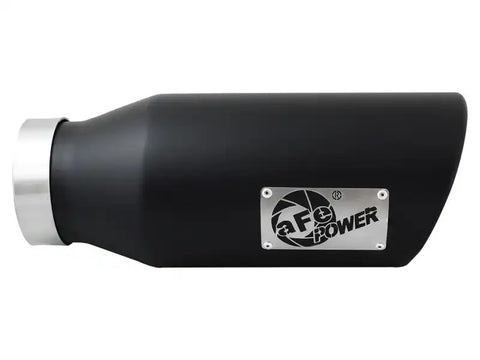 aFe 49T40601-B15 Power MACH Force-Xp 4in In x 6in Out 15in L Driver Side Clamp-On 409 SS Exhaust Tip-Black