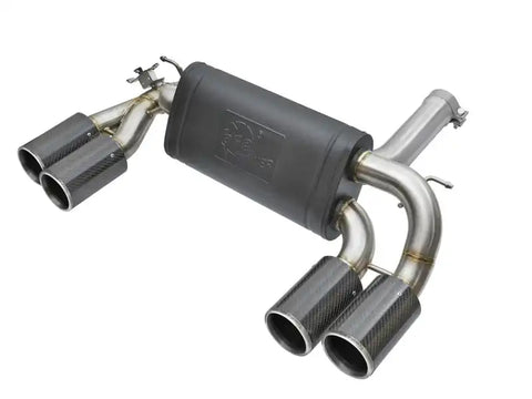 aFe 49-36333-C MACHForce XP 3in - 2 1/2in Axle Back 304SS Exhaust w/ Carbon Fiber Tips 16-17 BMW M2 (f87)