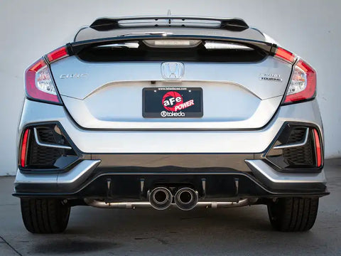aFe 49-36624-P Takeda 3in 304 SS Cat-Back Exhaust System w/Polished Tips 17-21 Honda Civic Sport L4-1.5L (t)