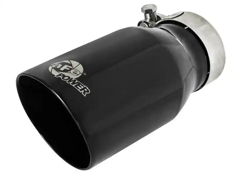 aFe 49T25354-B07 MACH Force-Xp Universal 409 SS Single-Wall Clamp-On Exhaust Tip - Black
