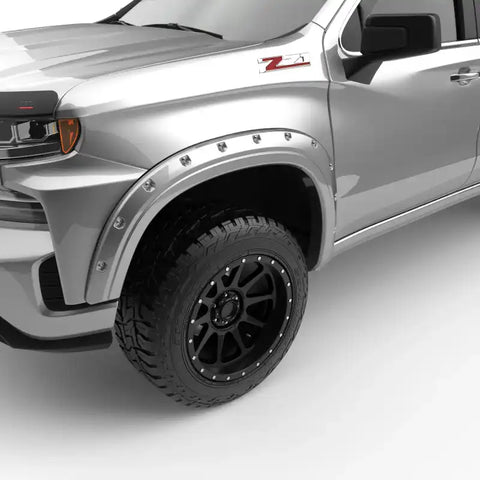 EGR 2019 Chevy 1500 Color Match Style Fender Flare - Set Switchblade Silver
