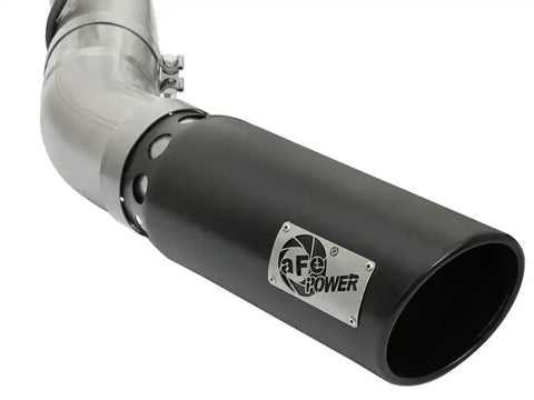 aFe 49-44085-B LARGE BORE HD 4in 409-SS DPF-Back Exhaust w/Black Tip 2017 GM Duramax V8-6.6L (td) L5P
