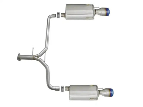 aFe 49-36604-L Takeda 2.25-1.75in 304 SS Axle-Back Exh w/Blue Flame Tips 13-17 Honda Accord Sport Sedan I4-2.4L