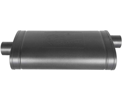 aFe 49M00016-B MACH Force-Xp 409 SS Muffler w/ Black Finish 3in Center/Offset 22in L x 11in 5in - Oval Body