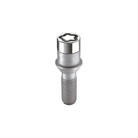 McGard Wheel Lock Bolt Set - 4pk. (Tuner / Cone Seat) M14X1.5 17mm Hex 24.0mm Shank L. Chrome
