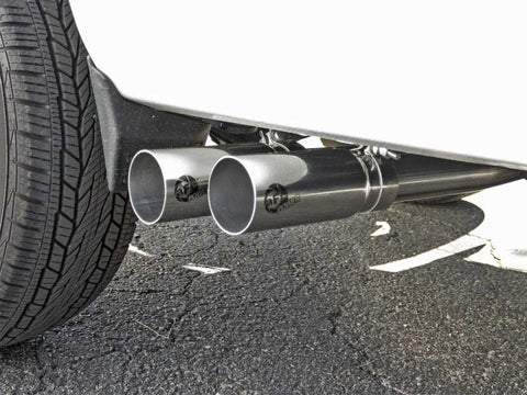 aFe 49-44062-P Rebel Series CB 3in Middle Side Exit SS Exht w/Polish Tips 09-16 Chevy Silverado/GMC Sierra 1500