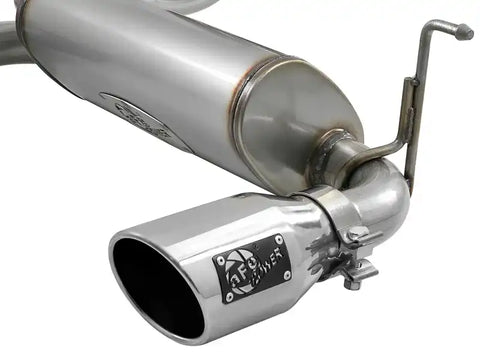 aFe 49-48076-P Rebel Series 2.5in 409 SS Cat-Back Exhaust w/ Polished Tips 18-19 Jeep Wrangler (JL) V6 3.6L