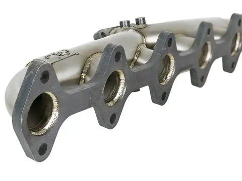 aFe 48-32019 Twisted Steel Header Turbo Manifold (T4) 98.5-02 Dodge Diesel Trucks L6 5.9L (td)